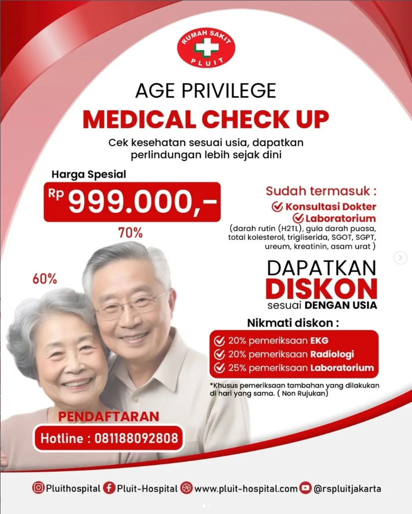 🔥 AGE PRIVILEGE MEDICAL CHECK UP 🔥